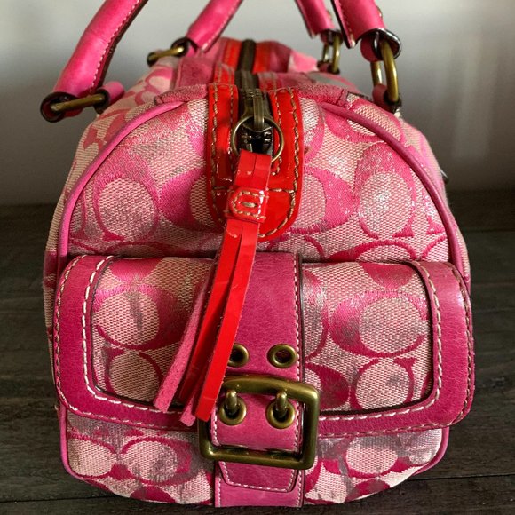 Vintage Pink Coach Purse and Wallet Set - Picture 2 of 13